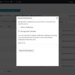 All of your notifications will appear — select your manual notification from the list. gw-manual-notifications-entries-resend-notifications-modal