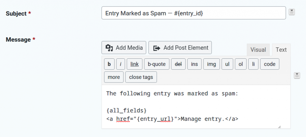 Gravity Forms Spam Notification | Gravity Wiz