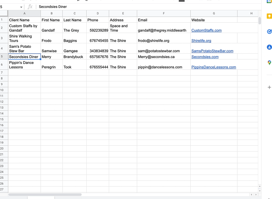 using gravity forms populate anything and google sheets to create email templates