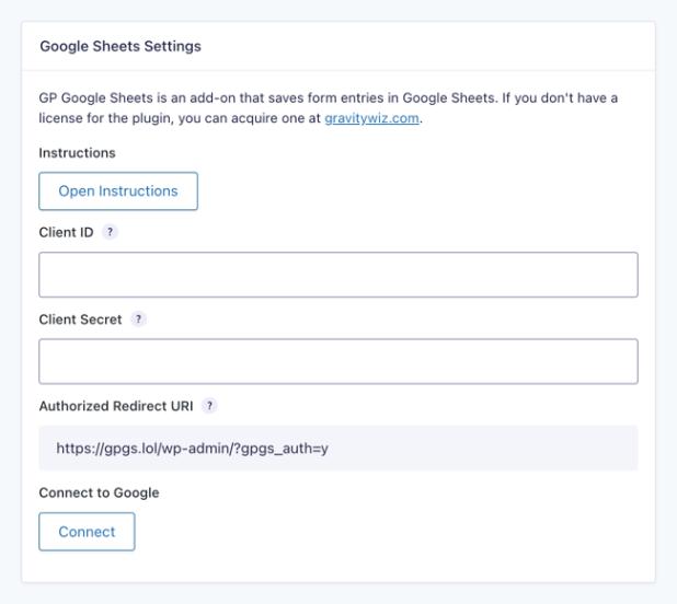 setting up oauth with google sheets