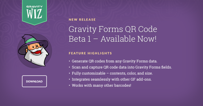 New Release: Gravity Forms QR Code Beta 1 | Gravity Wiz