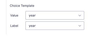 use the choice template and select criteria to populate