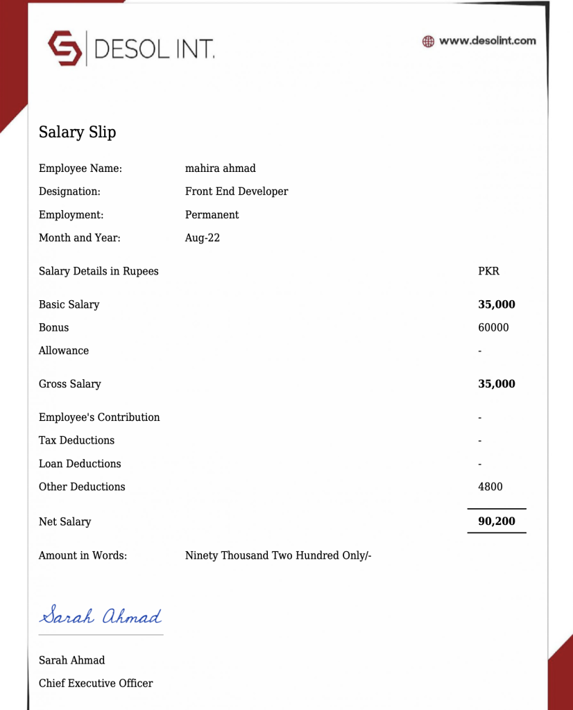 example payroll using gravity forms