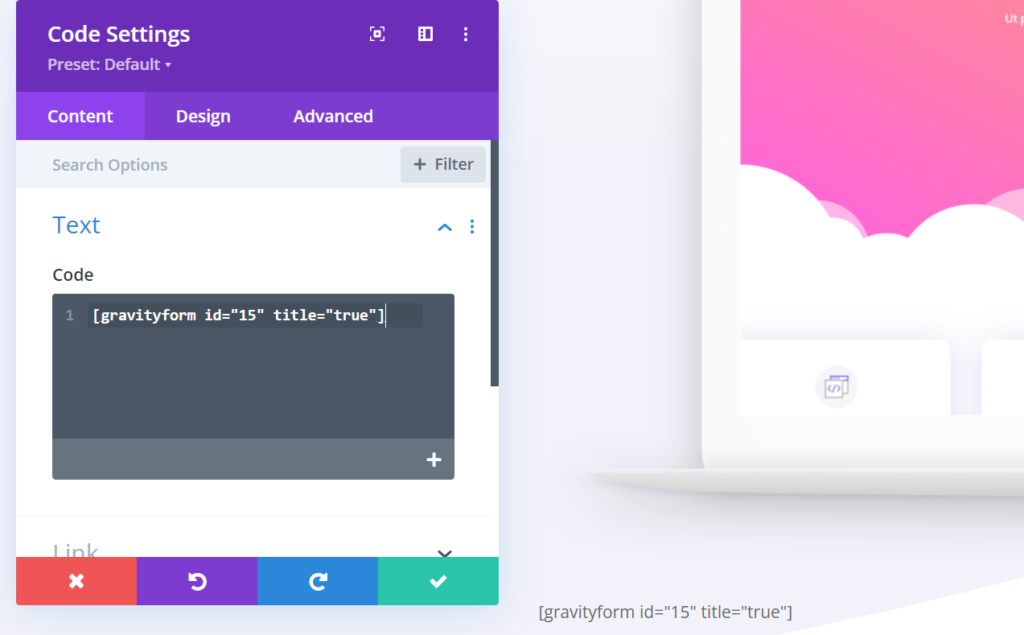 Embed Shortcode in Divi Module by Pasting the Shortcode Text