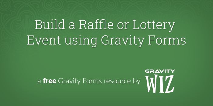 gravity forms raffle or lottery