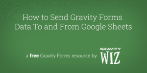 connect gravity forms with google sheets