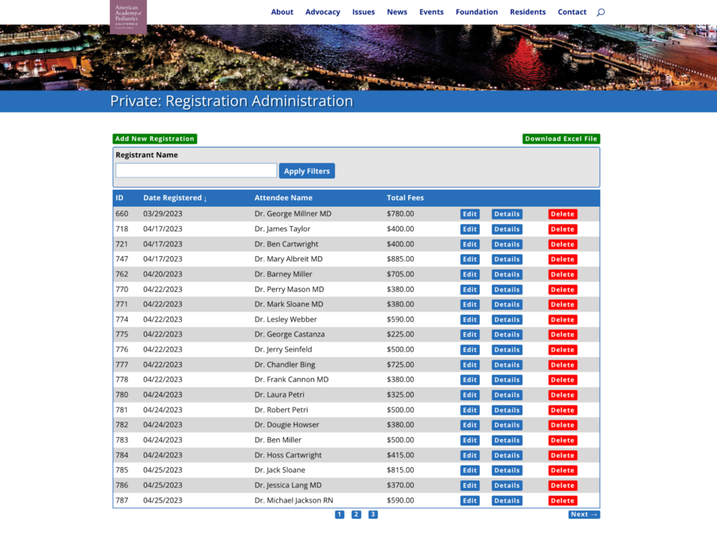 administration backend