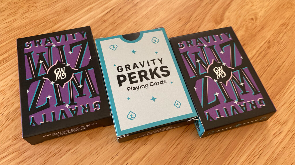 gravity perks playing cards