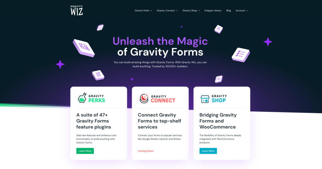 gravity wiz home page new