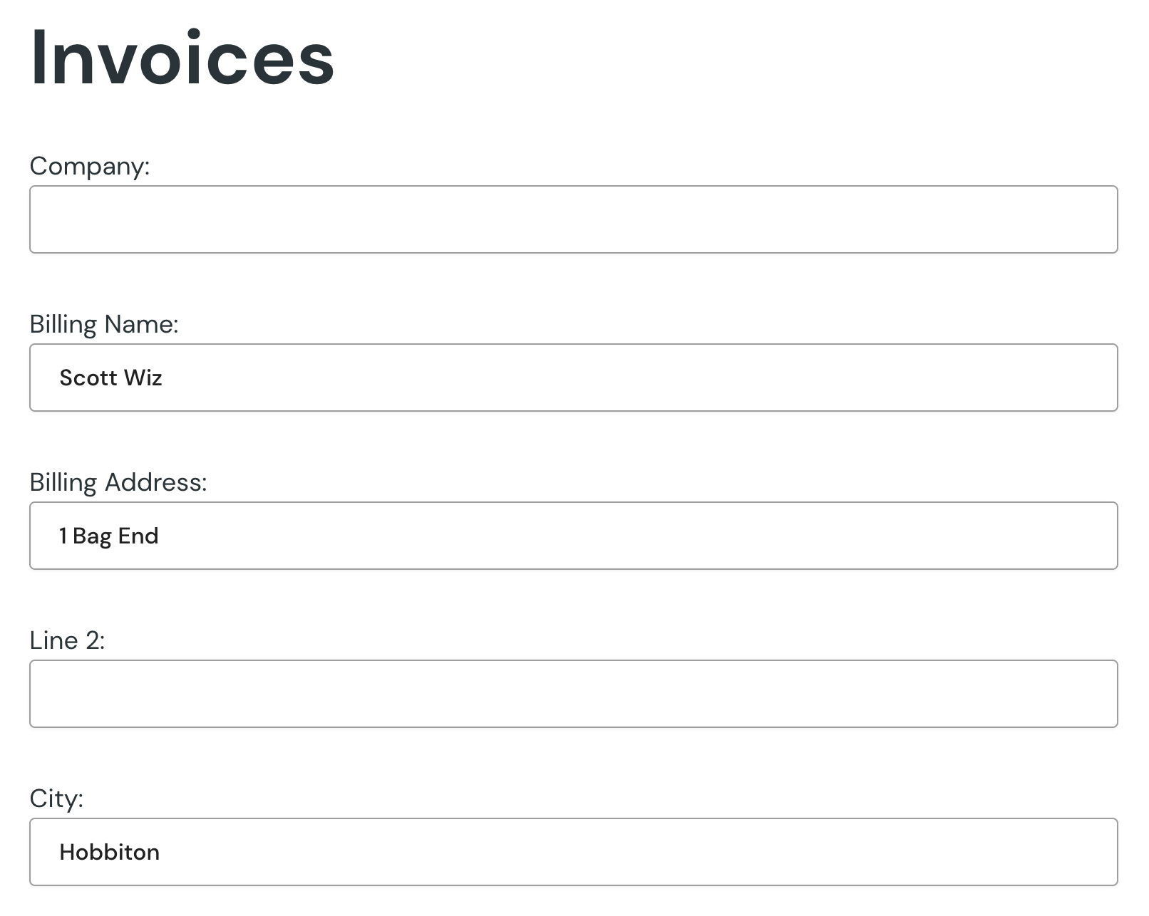 Generate Invoice