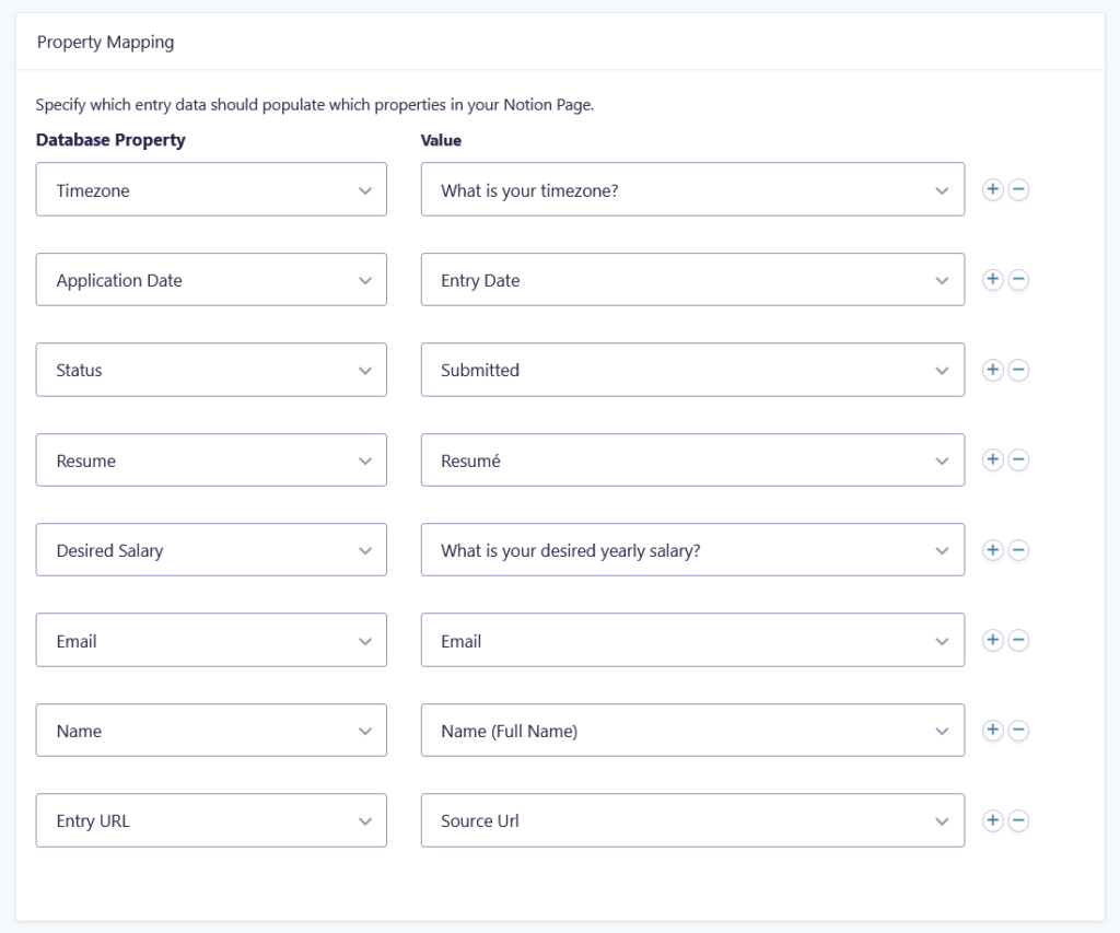 Setting up a Notion feed and mapping fields with the Notion connection