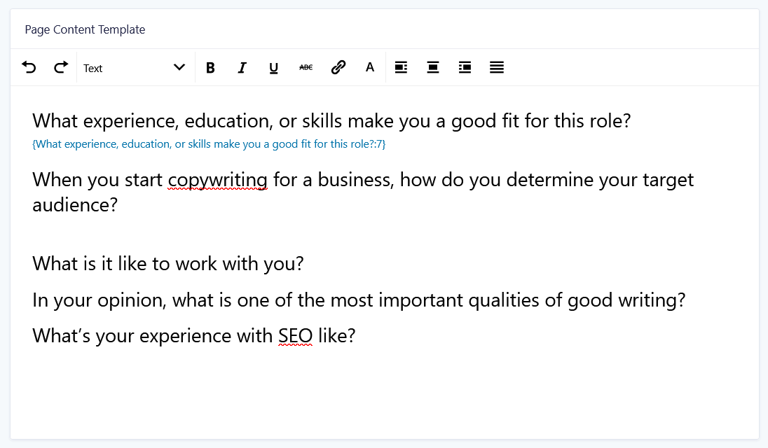 Creating a Notion page template and merge tag searching with the Notion Connection Page Content Template