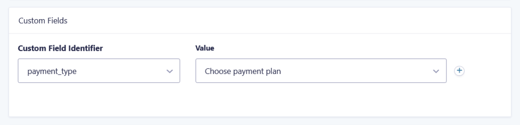 Setting up conditional logic for payment type in a GC Drip feed.