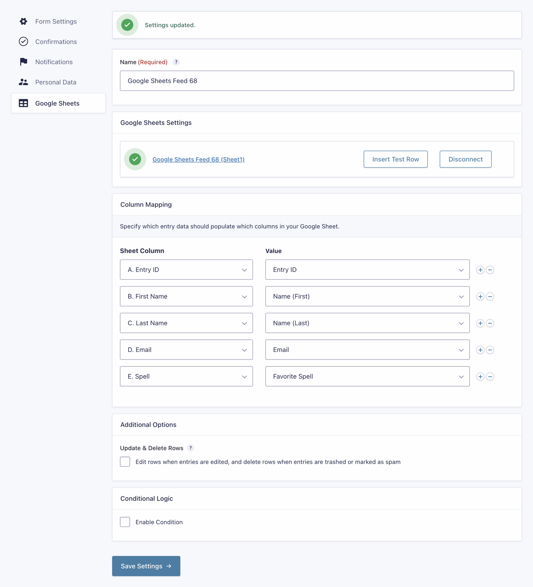 Gravity Forms to Google Sheets Plugin | Send & Sync Form Data