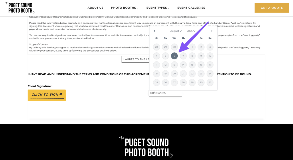 Datepicker limited to current date.