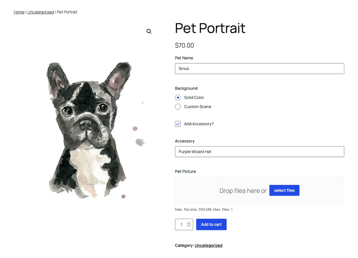Image uploaded in Gravity Forms used as a thumbnail in a user's cart