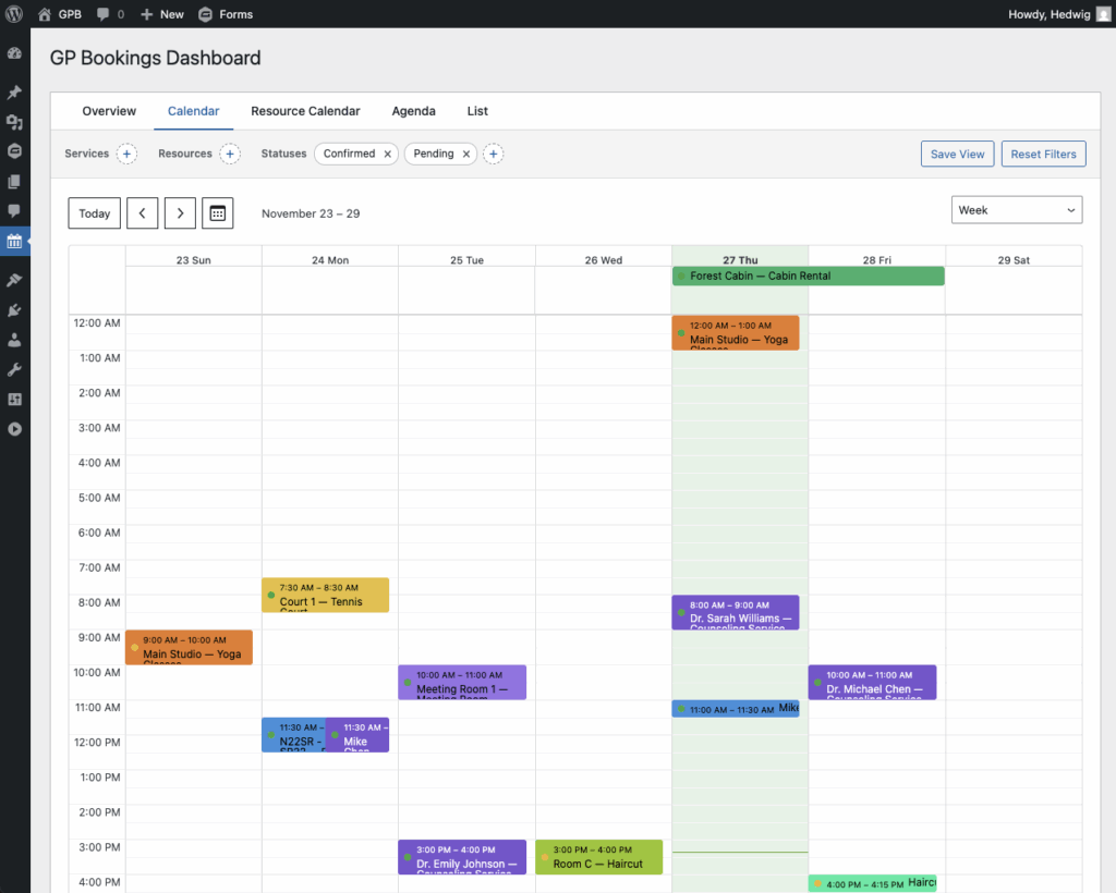 Gravity Forms Bookings | WordPress Calendar Booking Scheduler