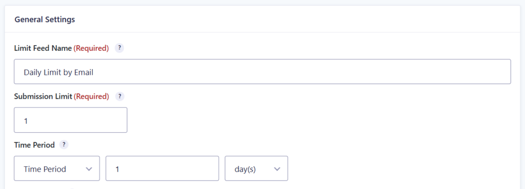GPLS configure submission limits