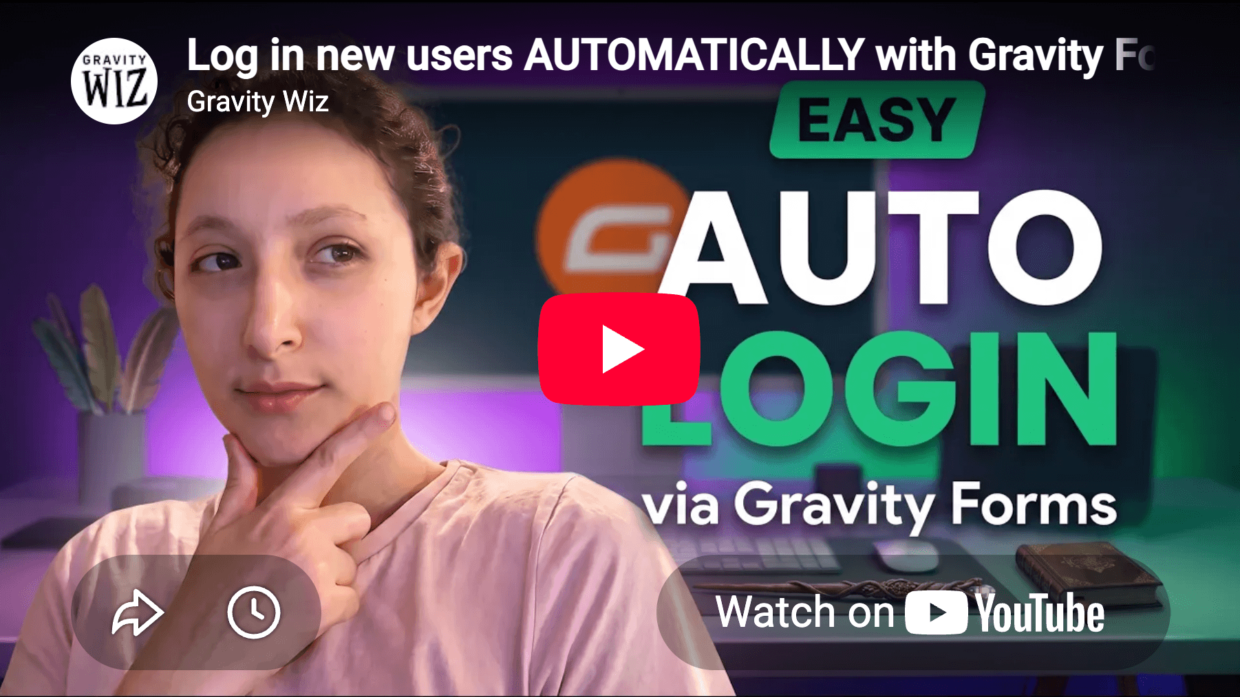 Watch: Log in new users automatically with Gravity Forms Auto Login