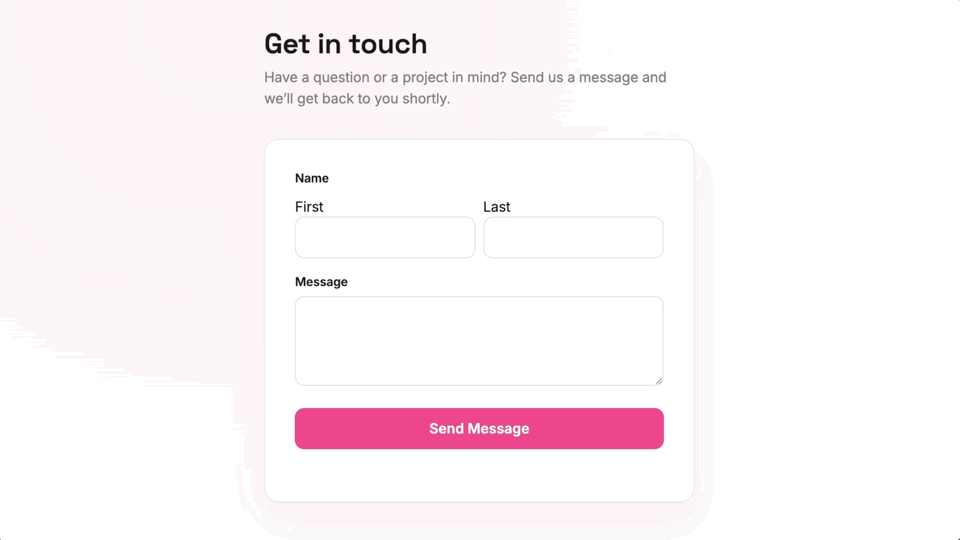A contact form submission being rejected by Blocklist for containing a blocked word