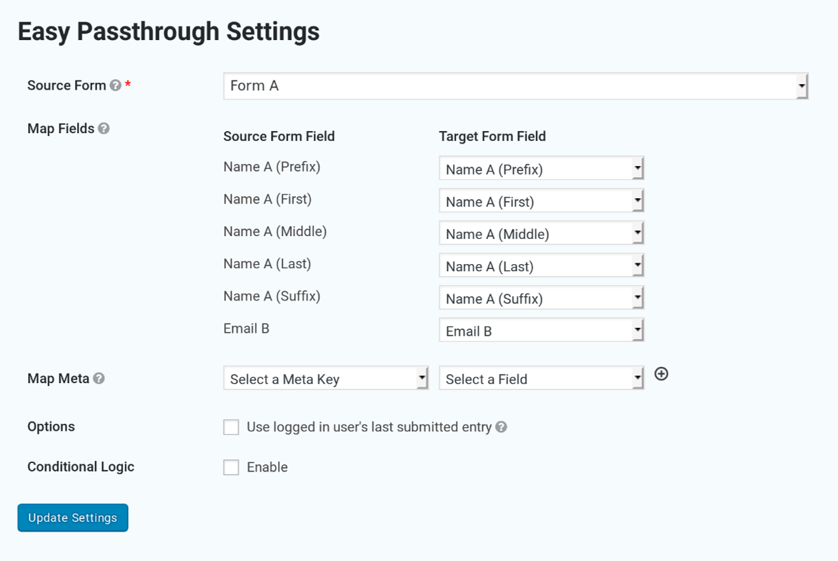 Easy Passthrough Settings