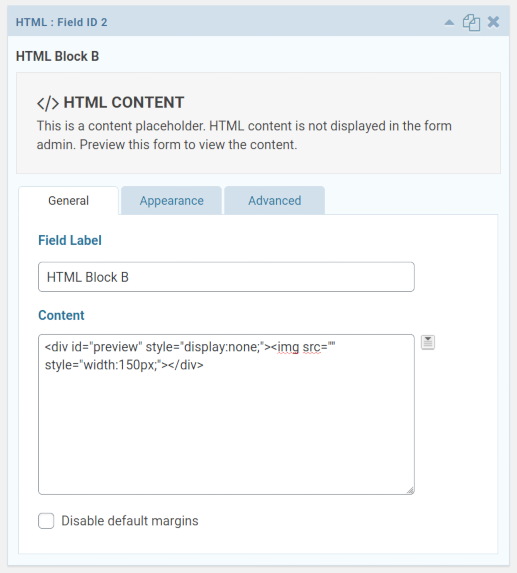 HTML Field