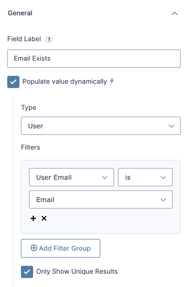 how to add a hidden field and populate emails in Gravity Forms